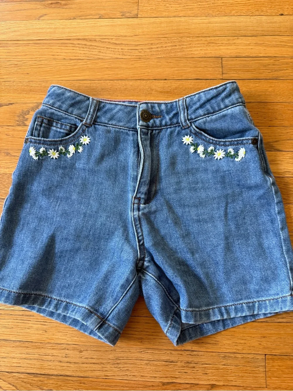 EUC Mini Boden Floral Pocket Denim Shorts